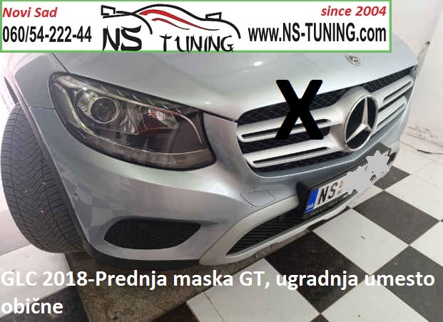 glc 2016 2017 2018 2019 mercedes maska prednja gril gt novi sad ugradnja ns tuning servis auto